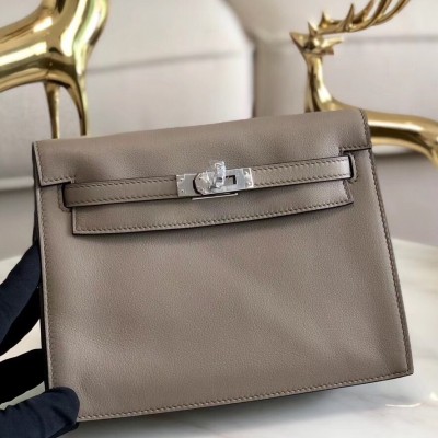 Hermes Grey Swift Kelly Danse Bag LDBS242246