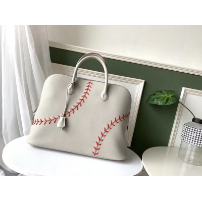 Hermes Gris Perle Bolide 1923 45 Baseball Bag LDBS242254