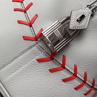 Hermes Gris Perle Bolide 1923 45 Baseball Bag LDBS242254