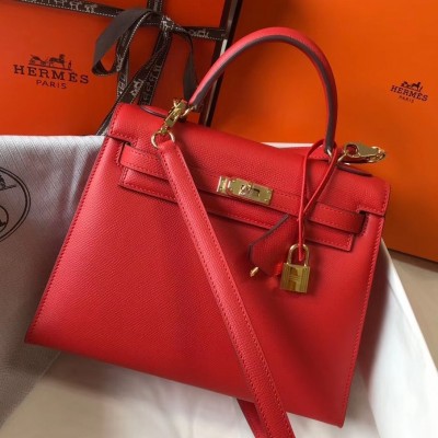 Hermes Kelly 25cm Sellier Bag In Piment Epsom Leather LDBS242363