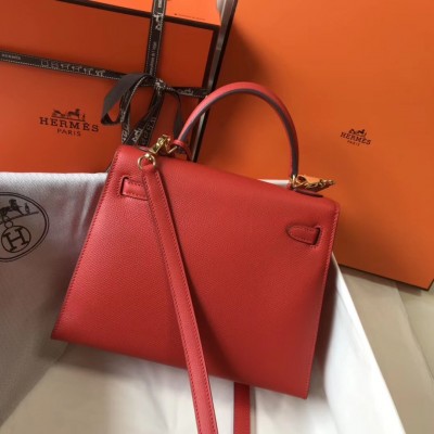 Hermes Kelly 25cm Sellier Bag In Piment Epsom Leather LDBS242363