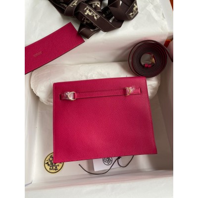 Hermes Kelly Danse II Bag In Rose Mexico Evercolor Calfskin LDBS242441