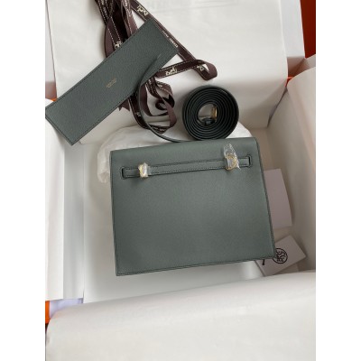 Hermes Kelly Danse II Bag In Vert Amande Evercolor Calfskin LDBS242442