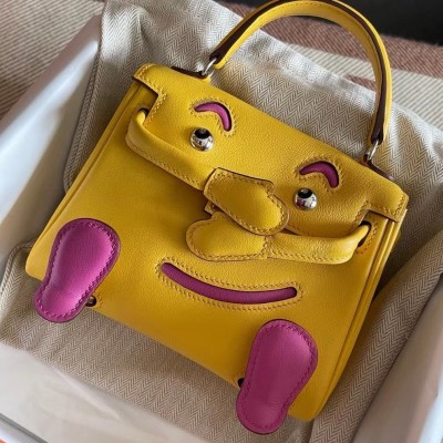 Hermes Kelly Doll Quelle Idole Bag in Jaune Ambre Swift Calfskin LDBS242452