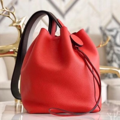 Hermes Licol 17cm Bag In Red Evercolor Calfskin LDBS242741