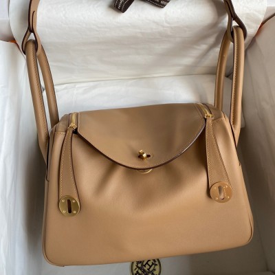 Hermes Lindy 26 Handmade Bag In Chai Swift Calfskin LDBS242779