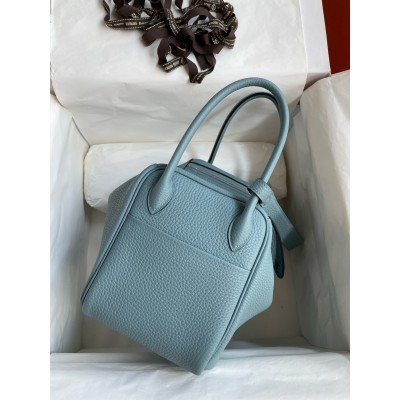 Hermes Lindy 26 Handmade Bag In Ciel Clemence Leather LDBS242780