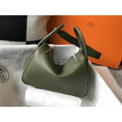 Hermes Lindy 26cm Bag In Canopee Clemence With PHW LDBS242755