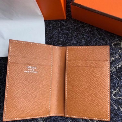 Hermes MC2 Euclide Card Holder In Gold Epsom Leather LDBS242856