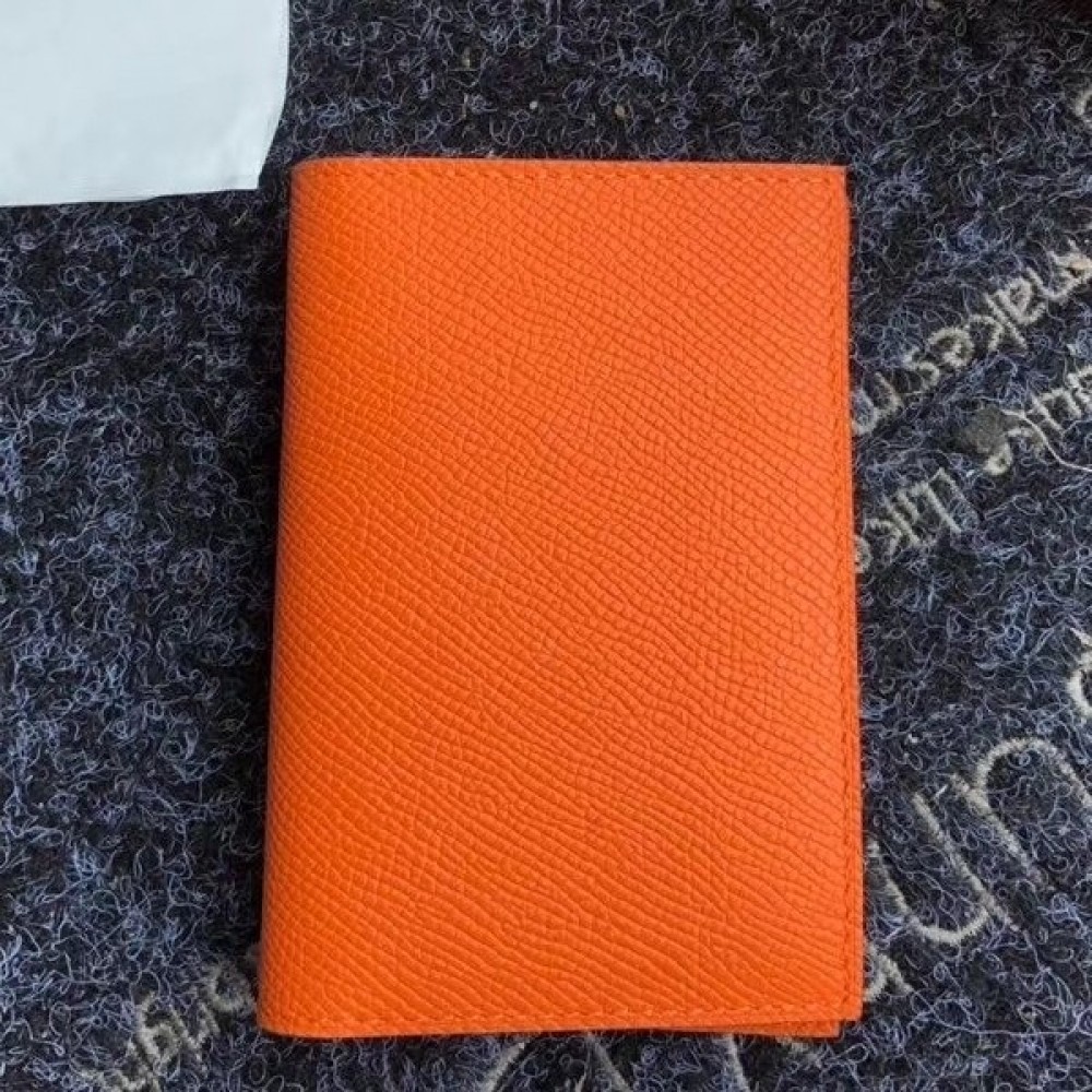 Hermes MC2 Euclide Card Holder In Orange Epsom Leather LDBS242860