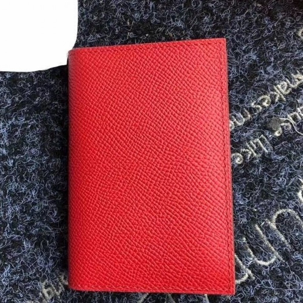 Hermes MC2 Euclide Card Holder In Red Epsom Leather LDBS242862