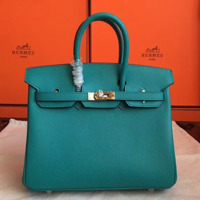 Hermes Malachite Birkin 25cm Epsom Handmade Bag LDBS242831