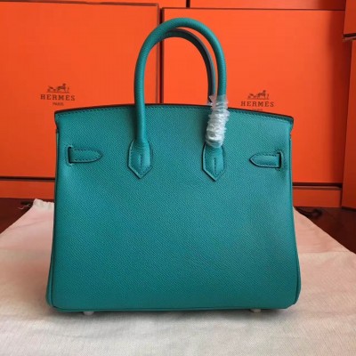 Hermes Malachite Birkin 25cm Epsom Handmade Bag LDBS242831