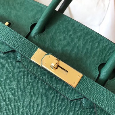 Hermes Malachite Birkin 30cm Epsom Handmade Bag LDBS242834