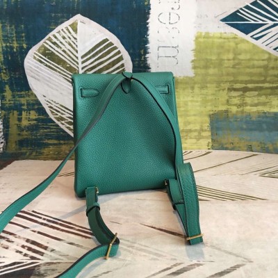 Hermes Malachite Clemence Kelly Ado PM Backpack LDBS242840