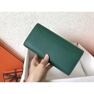 Hermes Malachite Epsom Constance Long Wallet LDBS242842