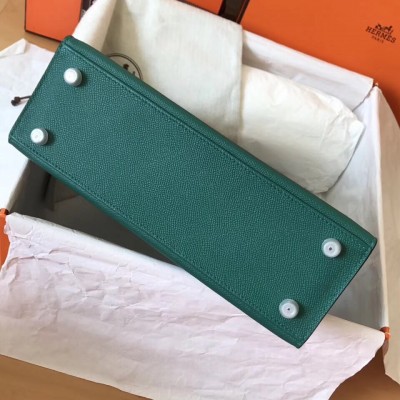 Hermes Malachite Epsom Kelly 28cm Handmade Bag LDBS242844