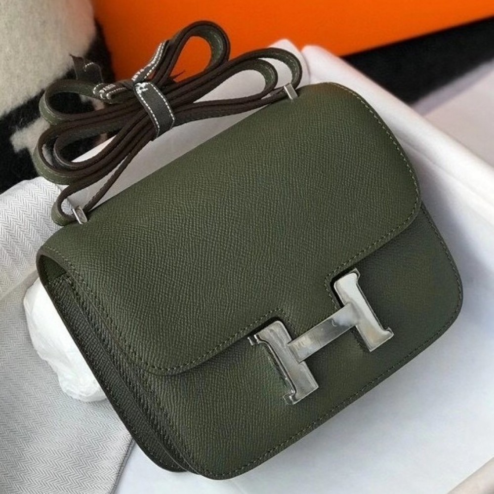 Hermes Mini Constance 18cm Epsom Vert Olive Bag LDBS242903