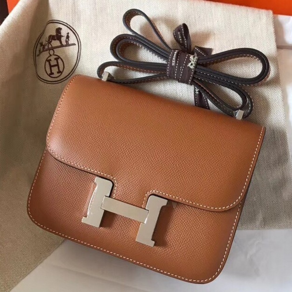 Hermes Mini Constance 18cm Gold Epsom Bag LDBS242904