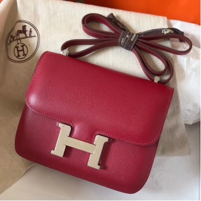 Hermes Mini Constance 18cm Ruby Epsom Bag LDBS242914