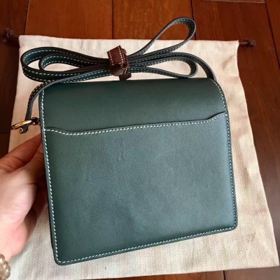 Hermes Mini Sac Roulis Bag In Green Swift Leather LDBS242962