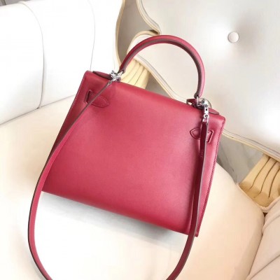 Hermes Multicolor Blocks Kelly 28cm Ruby Bag LDBS242969