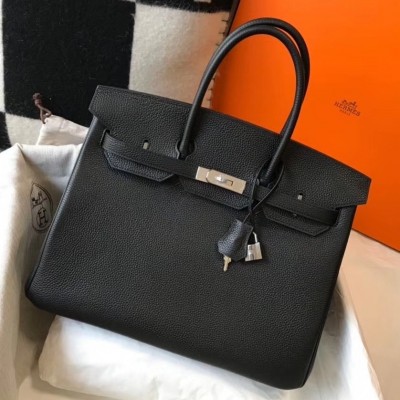 Hermes Noir Clemence Birkin 30cm Bag LDBS242984