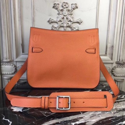 Hermes Orange Clemence Jypsiere 28cm Bag LDBS243003