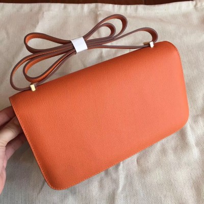 Hermes Orange Epsom Constance Elan 25cm Bag LDBS243013