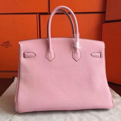 Hermes Pink Clemence Birkin 40cm Handmade Bag LDBS243079