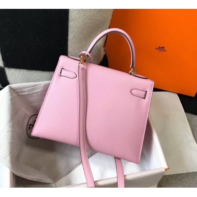 Hermes Pink Epsom Kelly 32cm Sellier Bag LDBS243089