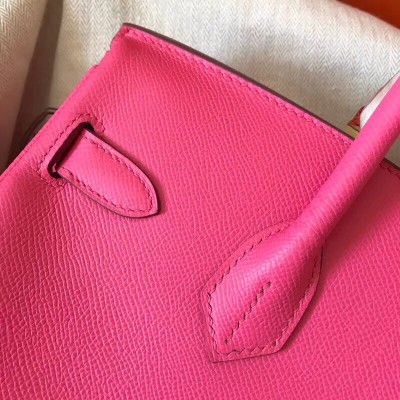 Hermes Rose Lipstick Birkin 30cm Epsom Handmade Bag LDBS243178