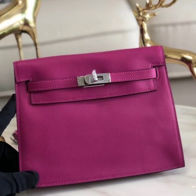 Hermes Rose Purple Swift Kelly Danse Bag LDBS243184