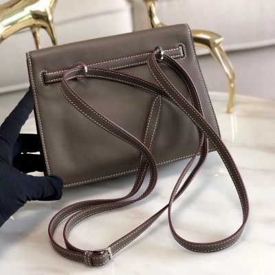 Hermes Taupe Swift Kelly Danse Bag LDBS243281