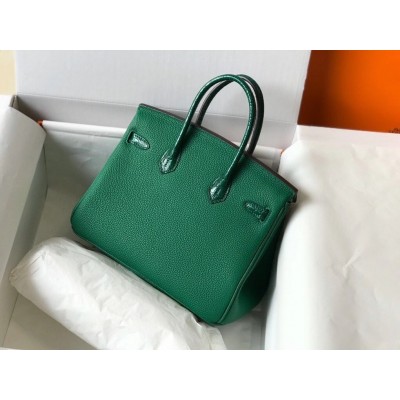 Hermes Touch Birkin 25cm Limited Edition Green Bag LDBS243292