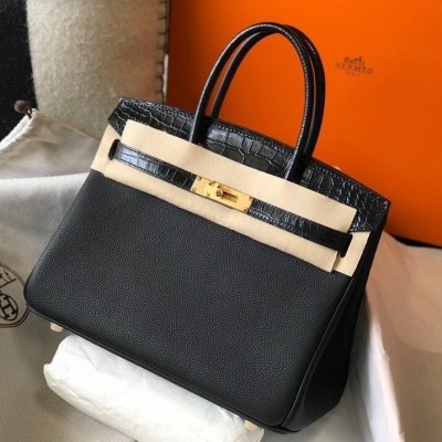 Hermes Touch Birkin 30cm Limited Edition Black Bag LDBS243303