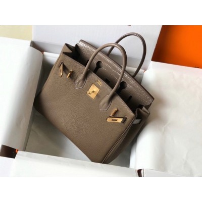 Hermes Touch Birkin 30cm Limited Edition Taupe Bag LDBS243306