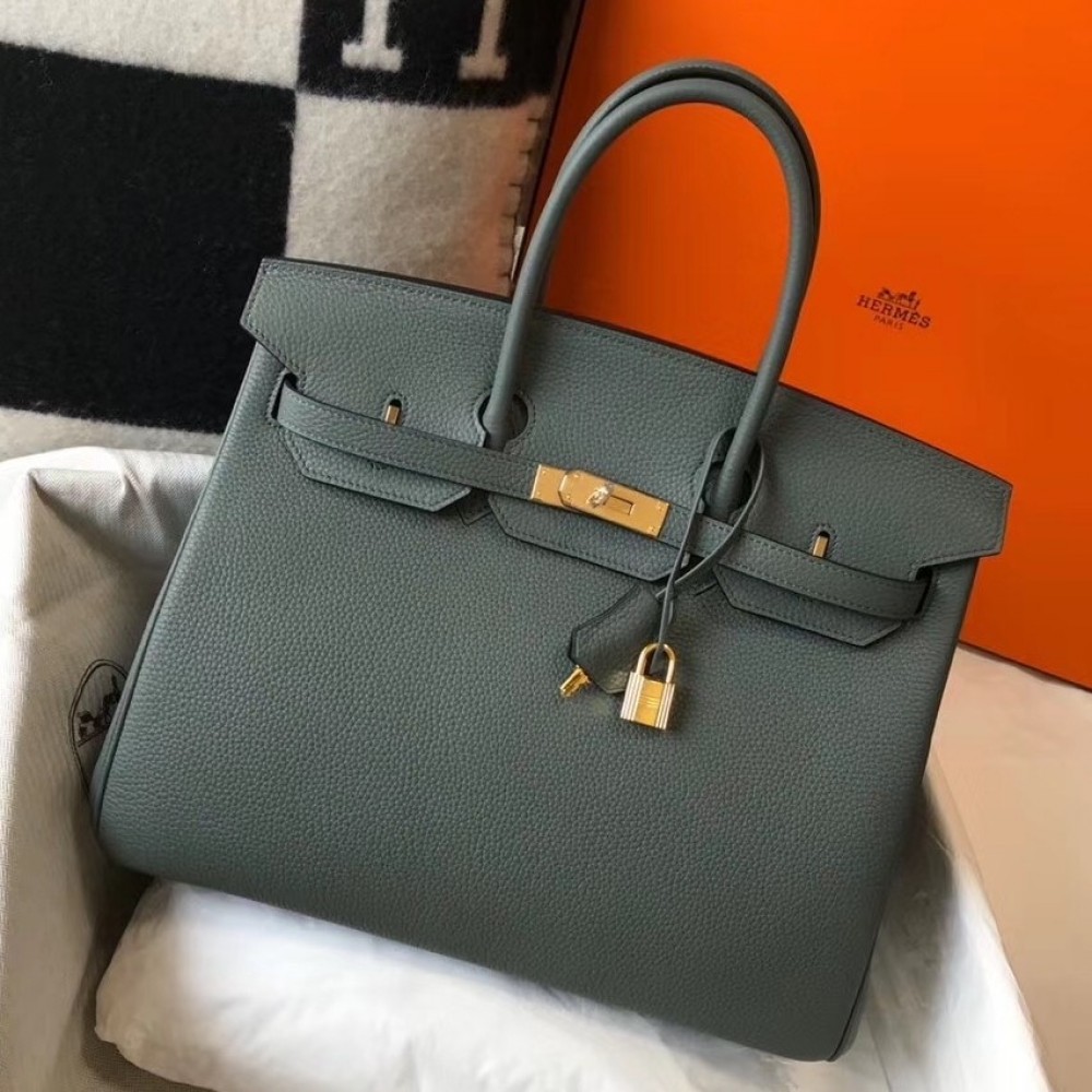 Hermes Vert Amande Clemence Birkin 35cm Bag LDBS241439