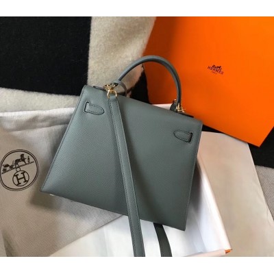 Hermes Vert Amande Epsom Kelly 25cm Sellier Bag GHW LDBS243322