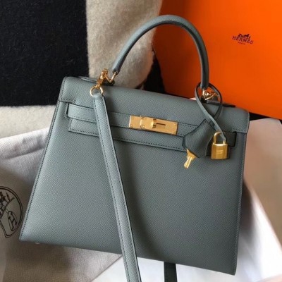 Hermes Vert Amande Epsom Kelly 28cm Sellier Bag GHW LDBS243323