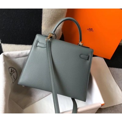 Hermes Vert Amande Epsom Kelly 28cm Sellier Bag GHW LDBS243323