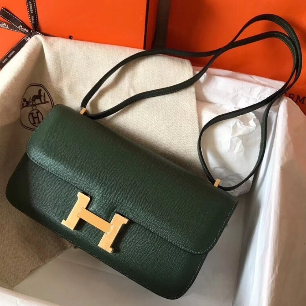 Hermes Vert Anglais Epsom Constance Elan 25cm Bag LDBS243324