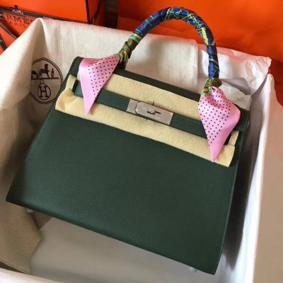 Hermes Vert Anglais Epsom Kelly 28cm Handmade Bag LDBS243325