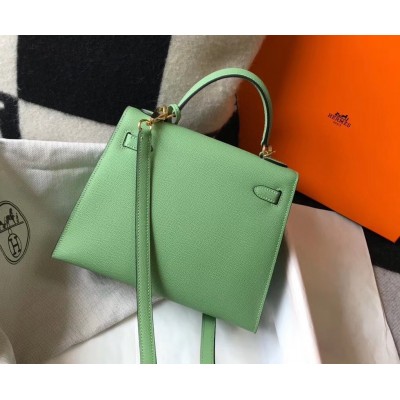 Hermes Vert Criquet Epsom Kelly 28cm Sellier Bag GHW LDBS243327