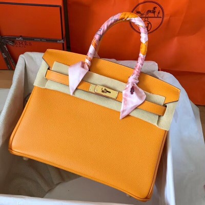 Hermes Yellow Birkin 30cm Epsom Handmade Bag LDBS243366