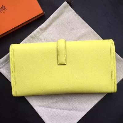 Hermes Yellow Epsom Jige Elan 29 Clutch Bag LDBS243370