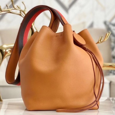 Hermes Licol 17cm Bag In Tan Evercolor Calfskin