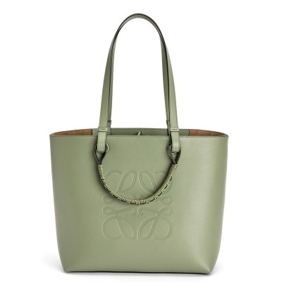 Loewe Anagram Medium Tote Bag In Rosemary Calfskin LDBS244302