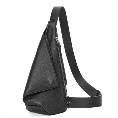 Loewe Anton Sling Bag in Black Grained Calfskin LDBS244304