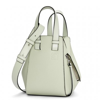 Loewe Compact Hammock Bag in Light Celadon Grained Calfskin LDBS244311